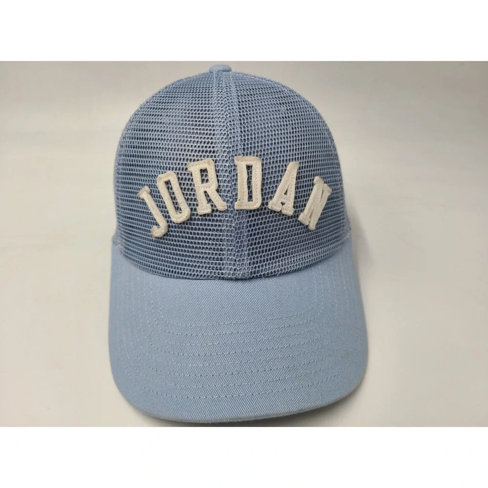 Air Jordan Jumpman‎ S-M Full Mesh Trucker Snapback Hat Cap Basketball Blue White